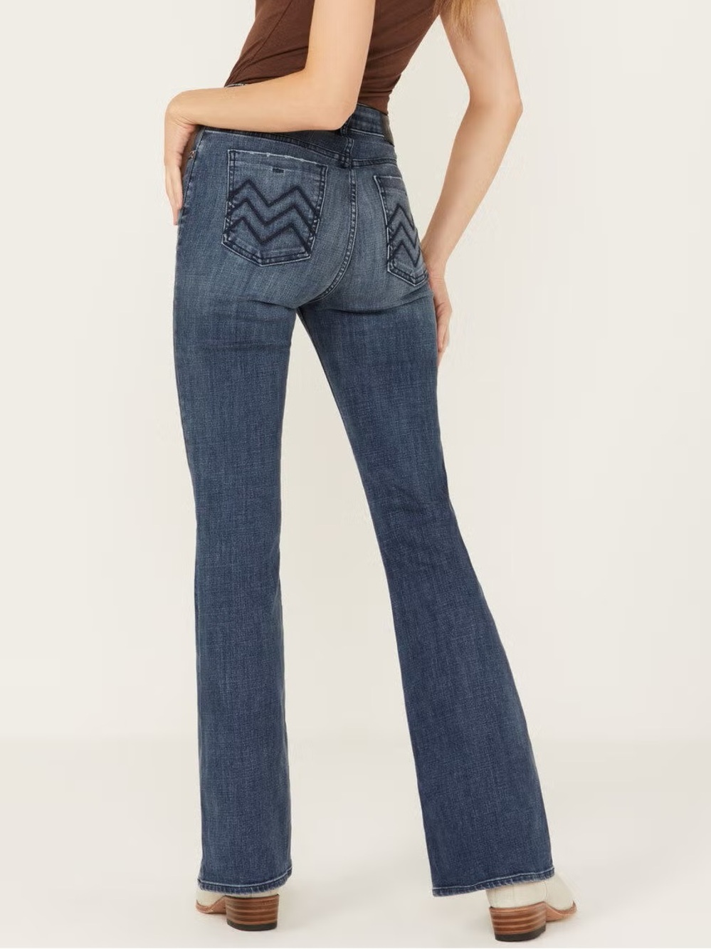 Mia & Moss High Rise Affair Flare Jeans